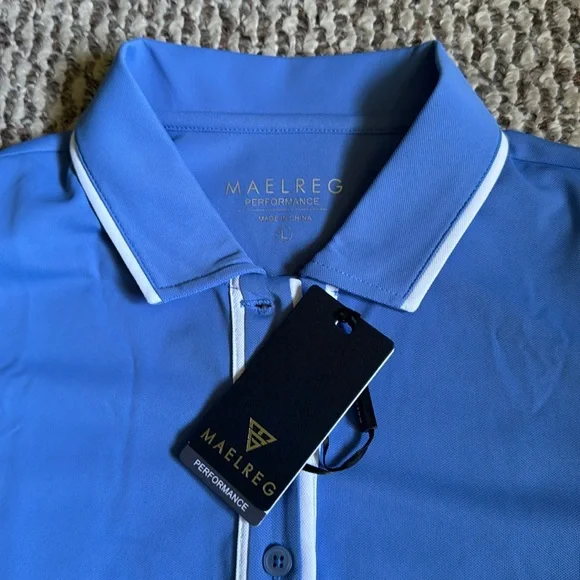 Women's Blue Polo Shirt - Picture 3 of 6